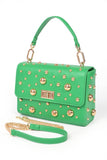 Mix Studs Convertible Top Handle Swing Bag - Fashionistas Showroom