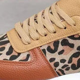 Tied Printed PU Leather Athletic - Fashionistas Showroom