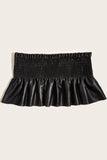 Smocked Lace-Up PU Leather Belt - Fashionistas Showroom