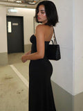 Sexy Tube Top Backless Slim Slit Long Dress - Fashionistas Showroom