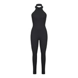 High Waist One-piece Trousers