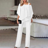 Solid Color Loose Casual Bat Sleeve Irregular Suit - Fashionistas Showroom