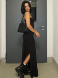 Sexy Tube Top Backless Slim Slit Long Dress - Fashionistas Showroom