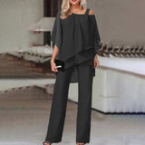 Solid Color Loose Casual Bat Sleeve Irregular Suit - Fashionistas Showroom