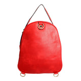 Backpack Red Rounded Small Handbag for Women