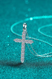 Moissanite Cross Pendant Chain Necklace - Fashionistas Showroom Necklace