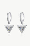 Moissanite Triangle Drop Earrings - Fashionistas Showroom EARRINGS