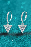 Moissanite Triangle Drop Earrings - Fashionistas Showroom EARRINGS