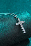 Moissanite Cross Pendant Chain Necklace - Fashionistas Showroom Necklace