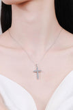 Moissanite Cross Pendant Chain Necklace - Fashionistas Showroom Necklace