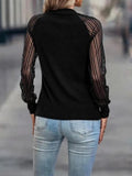 Mock Neck Raglan Sleeve Blouse - Fashionistas Showroom