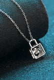 Moissanite Lock Pendant Necklace - Fashionistas Showroom Necklace