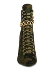 Moulin Ringed Stiletto Camouflage Ankle Boot - Fashionistas Showroom Heels