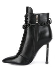 Moulin Ringed Stiletto Camouflage Ankle Boot - Fashionistas Showroom Heels