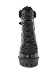 PINES Faux Leather Fur Collared Ankle Boots - Fashionistas Showroom BOOTS