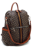 PM Monogram Striped Convertible Backpack - Fashionistas Showroom HANDBAGS