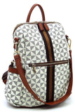 PM Monogram Striped Convertible Backpack - Fashionistas Showroom HANDBAGS