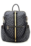 PM Monogram Striped Convertible Backpack - Fashionistas Showroom HANDBAGS