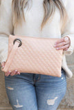 Quilted Wristlet Clutch - Fashionistas Showroom HANDBAGS