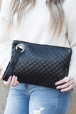 Quilted Wristlet Clutch - Fashionistas Showroom HANDBAGS