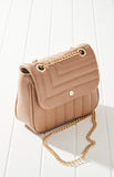 Vegan Leather Quilted Flap Bag - Fashionistas Showroom HANDBAGS