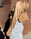 Vegan Leather Quilted Flap Bag - Fashionistas Showroom HANDBAGS