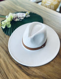 Wide brim panama hat in vegan felt - Fashionistas Showroom HATS