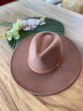 Wide brim panama hat in vegan felt - Fashionistas Showroom HATS